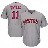 Red Sox 11 Rafael Denvers Gray Cool Base Jersey Dzhi,baseball caps,new era cap wholesale,wholesale hats